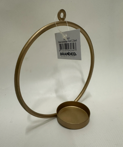Afbeeldingen van Wandkandelaar Rond C. Goud