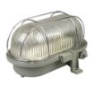Afbeeldingen van *Bulleye 195mm E27 glas + stalen korf IP44 grijs Voor E27 Led lampen 16,99