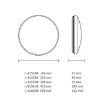 Afbeeldingen van Plafonnière LED 12W 3000K + nood & sensor Ø280mm IP44 IL-CLSRE280E/68026 - inclusief driver plafondarmatuur 144,99