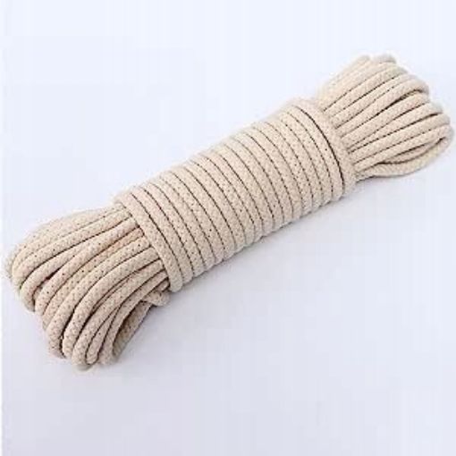 Afbeeldingen van Touw 4,8mm dik 15 meter 32% polyester/18%wol/50%viscose
