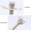 Afbeeldingen van Touw 4,8mm dik 15 meter 32% polyester/18%wol/50%viscose
