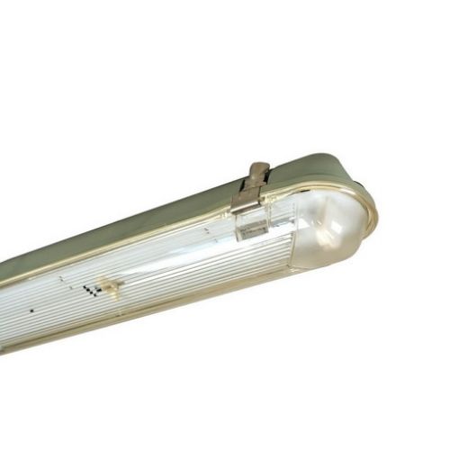Afbeeldingen van WD tl armatuur + kap 1x 18W ca.65cm