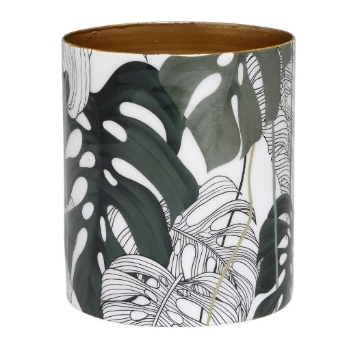 Afbeeldingen van Set 2 wax.houder flower, GM209, 8cm hoog, iron