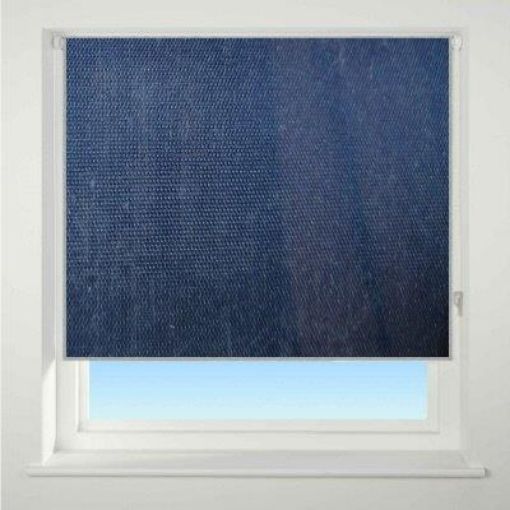 Afbeeldingen van Easy Roller Blind BO Plain Dark Blue 55x170cm
