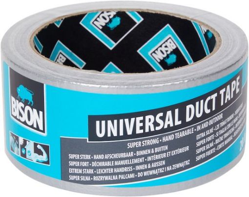 Afbeeldingen van BISON universal Duct tape GRIJS 48mmx20mtr