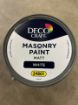 Afbeeldingen van DECO CRAFT 17,99 AKTIEPRIJS matt wit 5 liter latex binnen/buiten MASONRY PAINT WHITE
