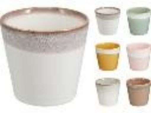 Afbeeldingen van BEKER AARDEWERK 225ML 4ASS KLEUREN model 2026